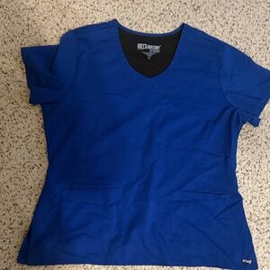 Grey's Anatomy Women's Blue Scrub Top
